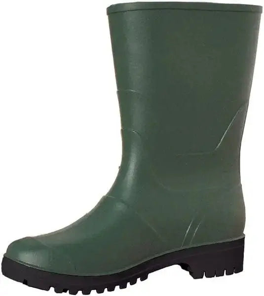 Stivali in pvc tronchetto verde diverse misure