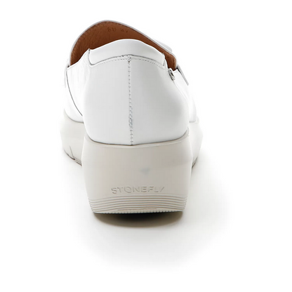 Stonefly Mocassino da donna con catena e frangia Plume 13 nappa 217317 150 cloud white