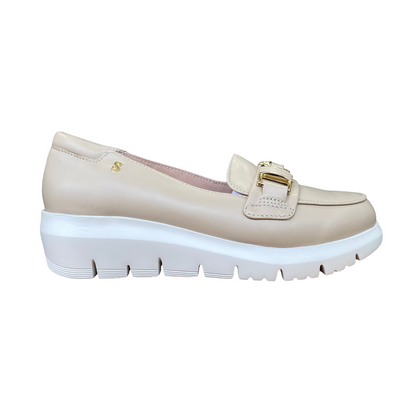 Stonefly scarpa mocassino da donna Plume 37 nappa 222328-921 sabbia