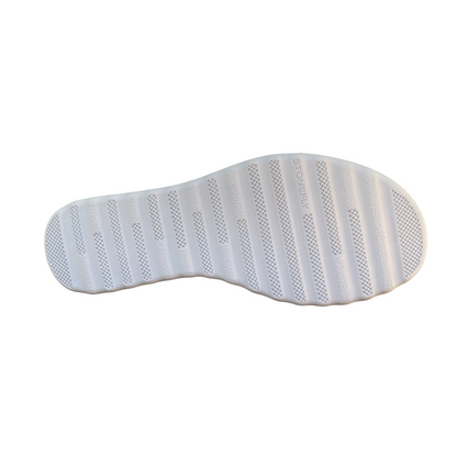 Stonefly sandalo da donna in pelle laminata con zeppa Parky 31 222407 100 blu