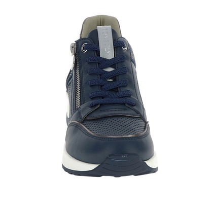 Stonefly scarpa sneakers da donna Mina nappa 222494 144 blu