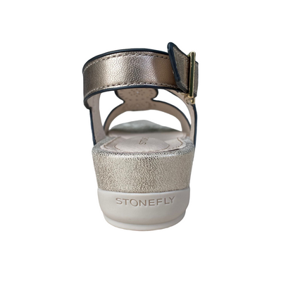 Stonefly sandalo casual da donna Eve 30 in pelle laminata 220837 Z00 metallo
