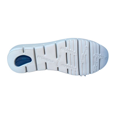 Stonefly scarpa Mocassino in pelle da donna con catena Plume 26 220757 346 grigio