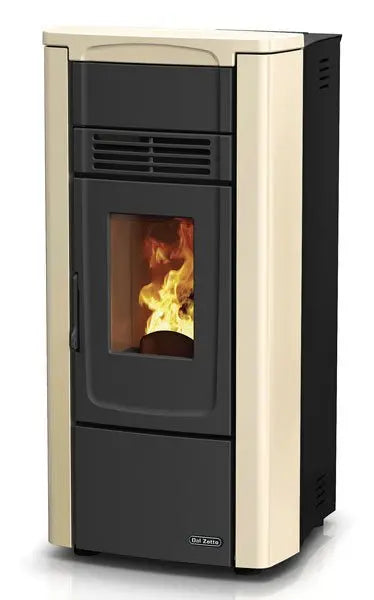 Stufa Pellet GabryElite 9,1 kW Avorio e Bordeaux