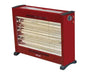 Burgundy ventilated quartz heater