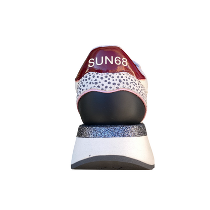 Sun68 – Sneaker Big Stargirl Donna in Nylon e Suede Bianco Panna Animalier | Dettagli Fashion, Stile Running e Comfort Metropolitano