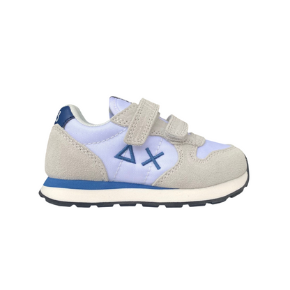 Sun68 scarpa sneakers da bambino con strappo Tom Solid z35301B 01 bianco