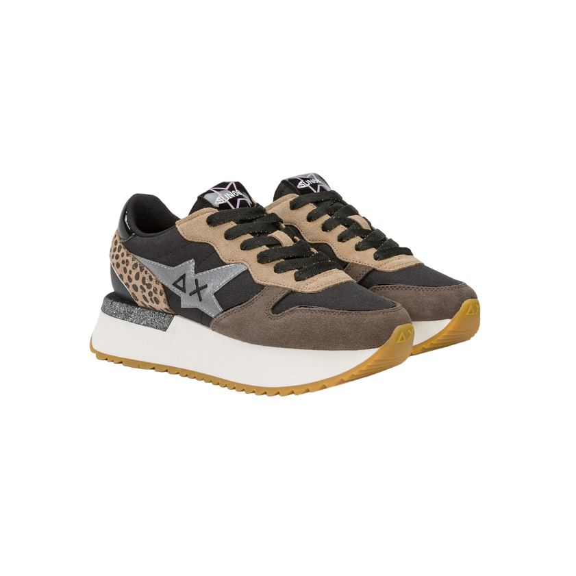 Sun68 Big Stargirl Mix Z44218-11 Sneakers Donna Nero