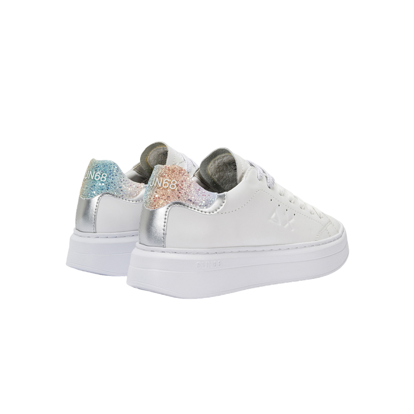 Sun68 Grace Leather Z34226-0144 Bianco-Argento