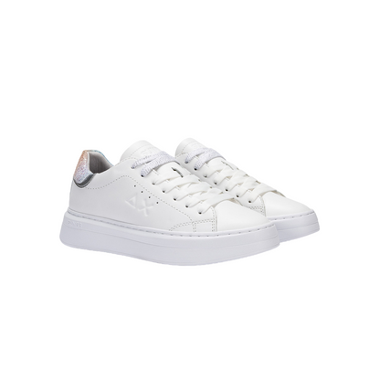 Sun68 Grace Leather Z34226-0144 Bianco-Argento