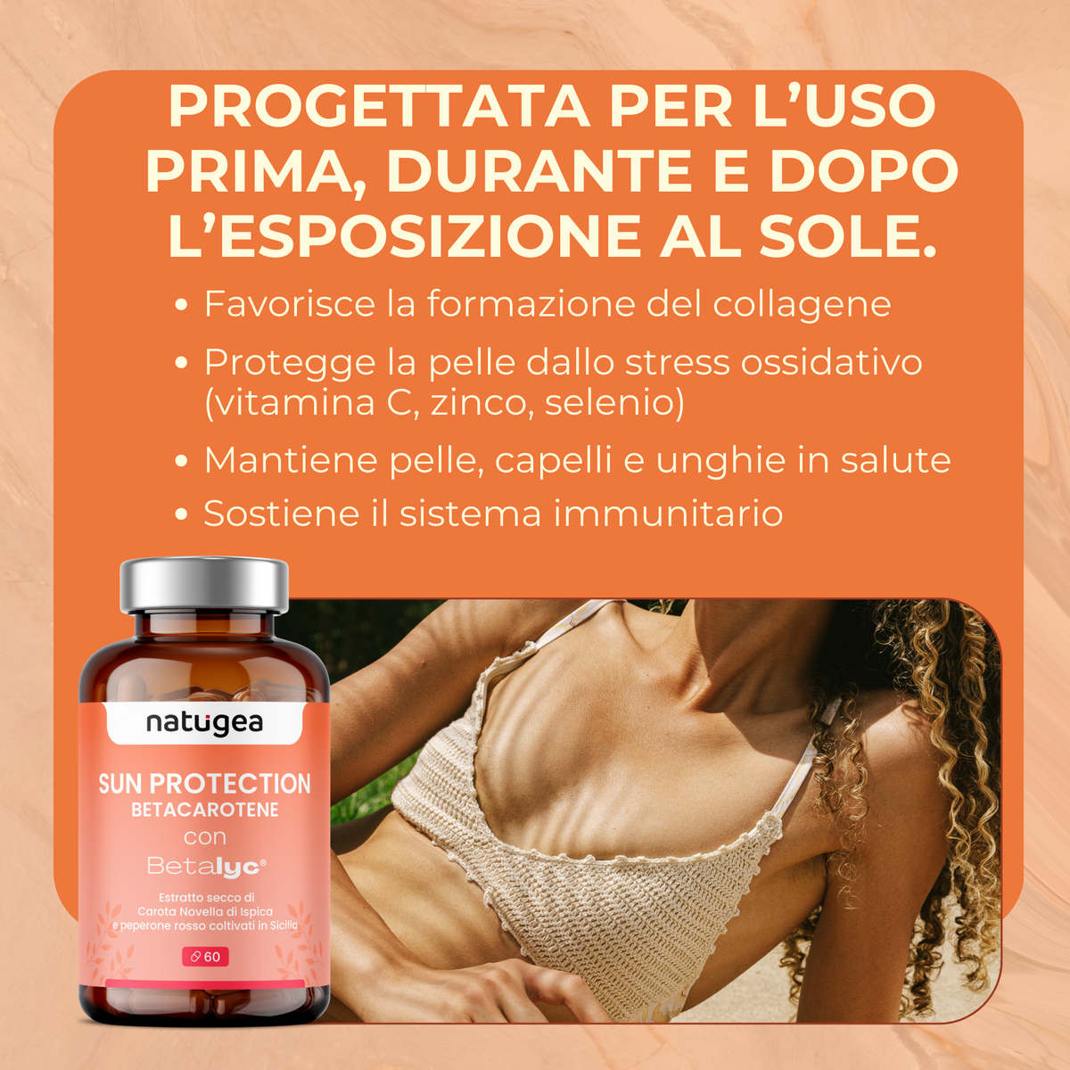 Betacarotene -  Acceleratore di abbronzatura con antiossidanti