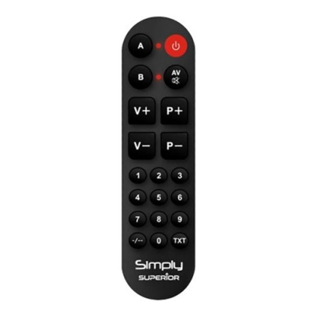 Superior Simply Universal-Fernbedienung für Fernseher mit großen Tasten für Senioren Smart TV