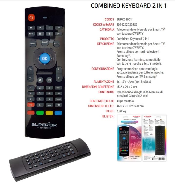 Überlegene Samsung Universalfernbedienung mit Qwerty-Tastatur Smart TV Lernfunktion
