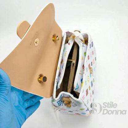 Sweet Years Mini Borsa a Tracolla in Ecopelle con Stampa Floreale