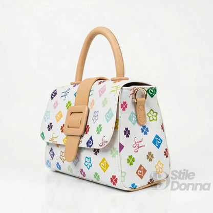 Sweet Years Mini Borsa a Tracolla in Ecopelle con Stampa Floreale