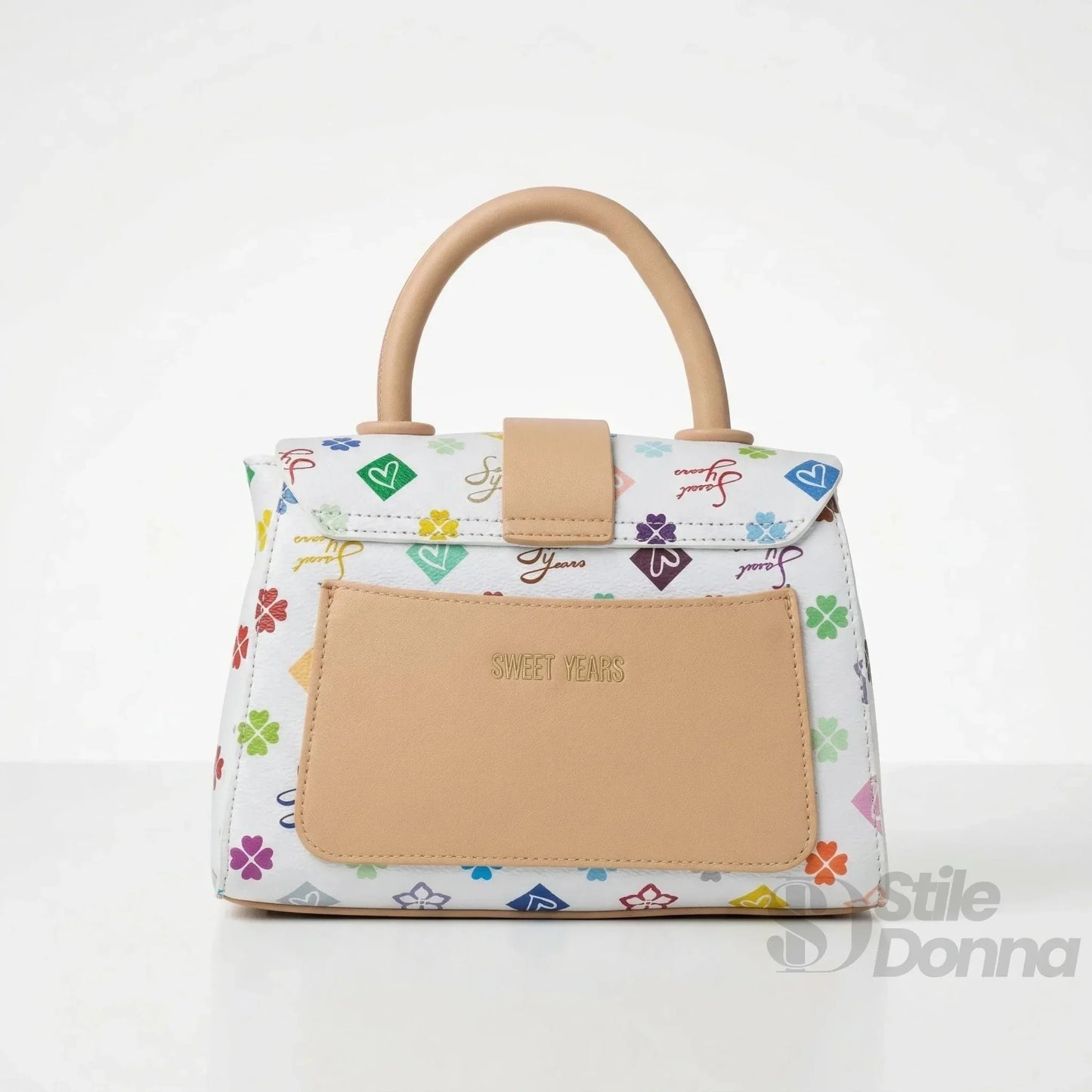 Sweet Years Mini Borsa a Tracolla in Ecopelle con Stampa Floreale