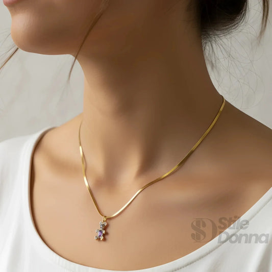 Stile Donna Bags - Sweetheart Collana con Ciondolo Orsetto