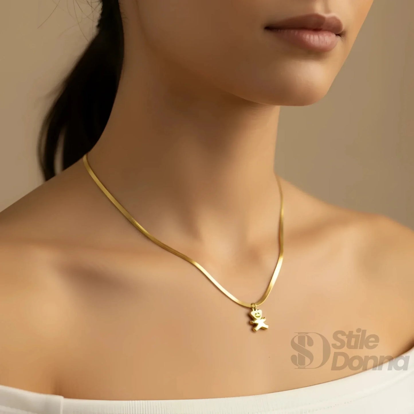 Stile Donna Bags - Sweetheart Collana con Ciondolo Orsetto
