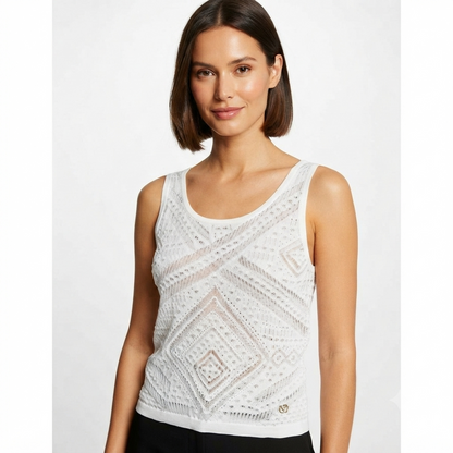 Yes Zee canotta maglia M238/BR00 0107 bianco