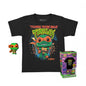 Funko Pop! Teenage Mutant Ninja Turtles Pocket Tee Tmnt (Michelangelo) Keychain+T-Shirt