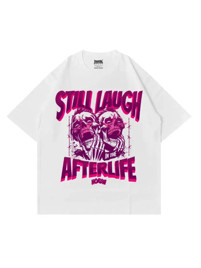T-Shirt Bianca 220gr Oversize Cotone Made Italy AfterLife