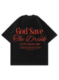 Black T-Shirt 100% Cotton Made in Italy Save Me