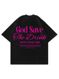 Black T-Shirt 100% Cotton Made in Italy Save Me