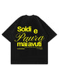 Black Boxy Oversize T-Shirt 100% Cotton Made in Italy Never Had