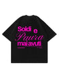 Black Boxy Oversize T-Shirt 100% Cotton Made in Italy Never Had