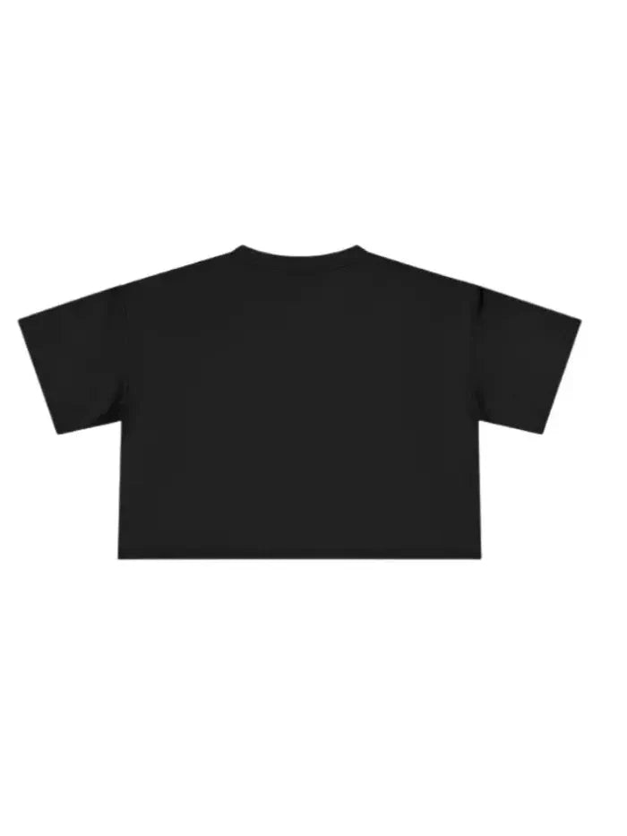 T-Shirt Donna Cropped Fit Nera Scotch | 100% Cotone