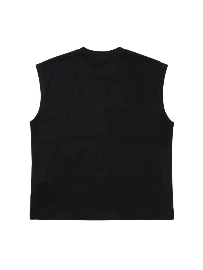 Black T-Shirt 220gr Oversize Cotton Made in Italy No Rules