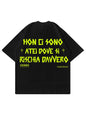 T-Shirt Tapeflow Black Boxy Fit 220 GSM  Horda Brand
