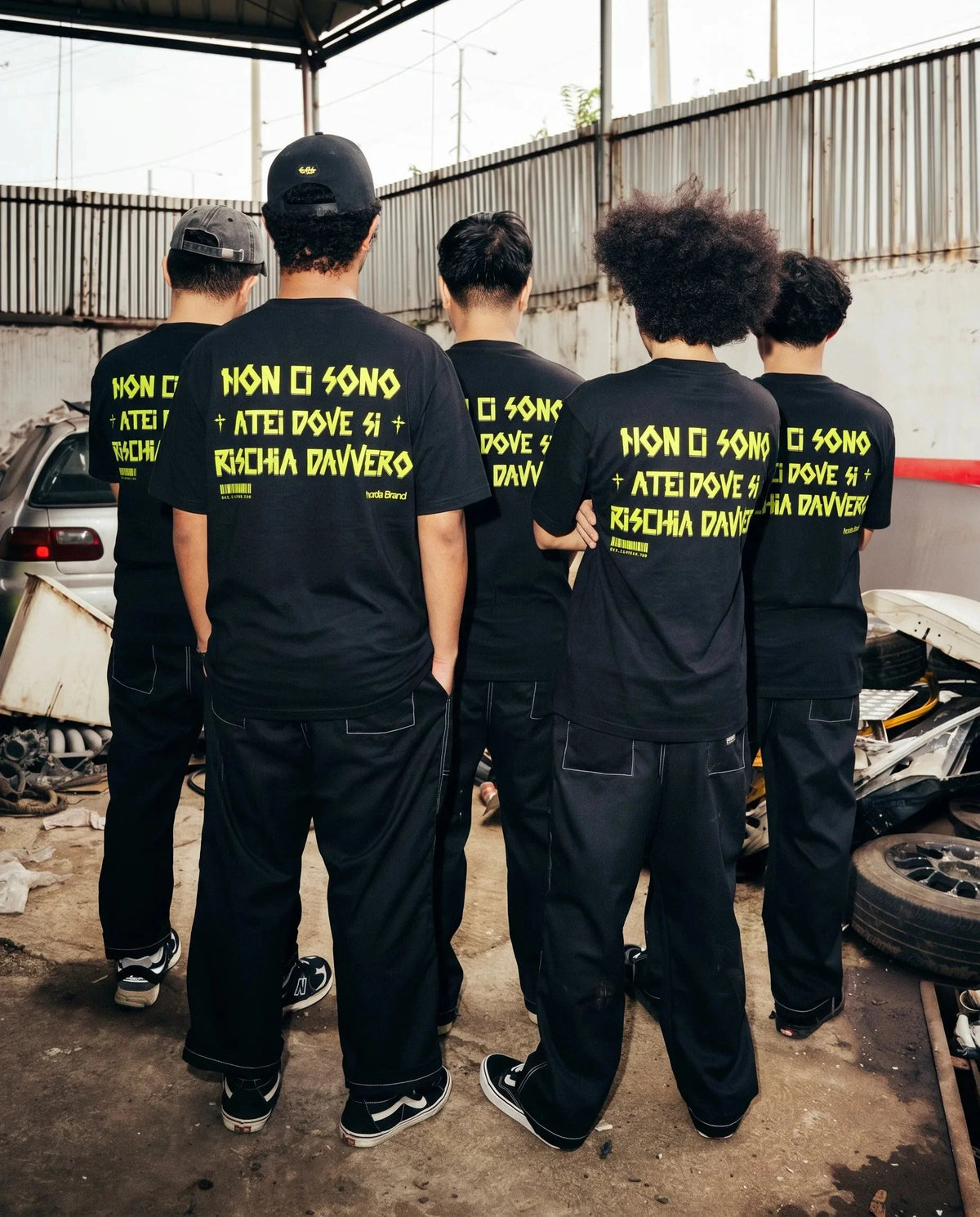 T-Shirt Tapeflow Black Boxy Fit 220 GSM  Horda Brand