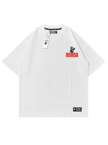 Horda X3 White Boxy Fit T-shirt 100% Cotton