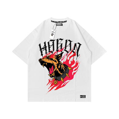 T-shirt Boxy Fit 100% Cotone Horda Brand Dobermann urban clothing