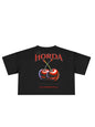 Maglietta donna Cropped 100% Cotone Made in Italy Cherry