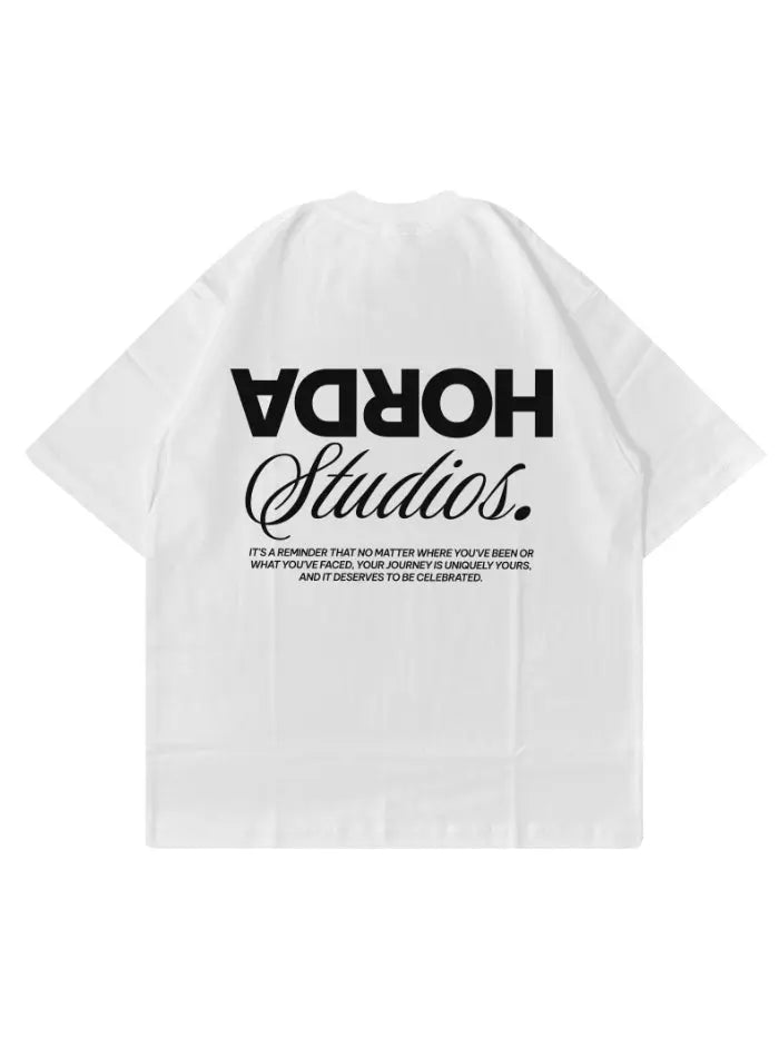 "Reverse" T-shirt 100% Cotton Oversize Fit Made in Italy