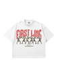 White Boxy Fit 200gsm "First Line" T-shirt - Horda Brand