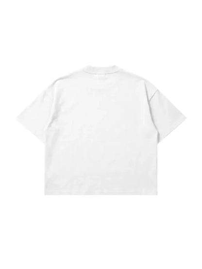 T-shirt Bianca Boxy Fit "Saved" 200gsm Made in Italy | Horda Brand