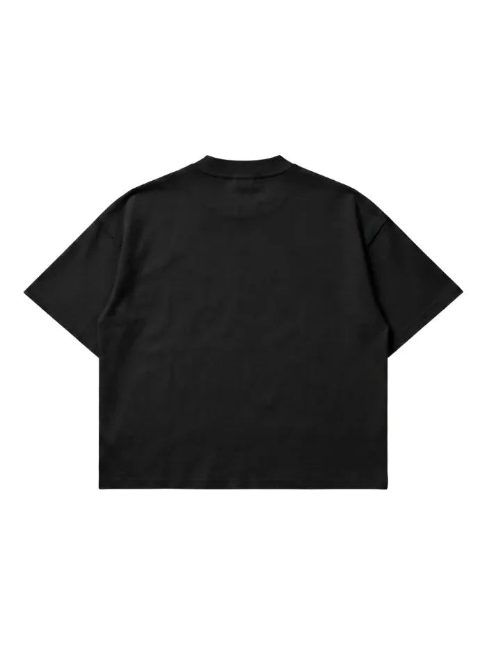 T-shirt Nera Boxy Fit 200gsm "Vision Restricted" | Horda® Eye Graphic