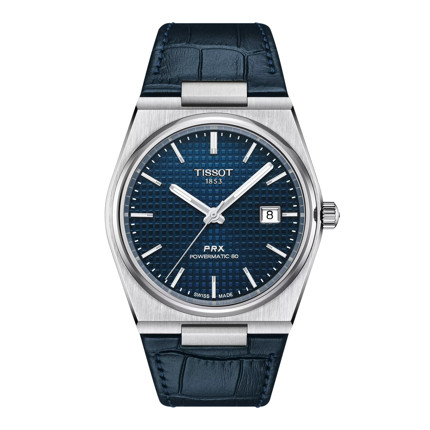 Tissot PRX Powermatic 80 Blau Leder 40mm – Ref. T137.407.16.041.00