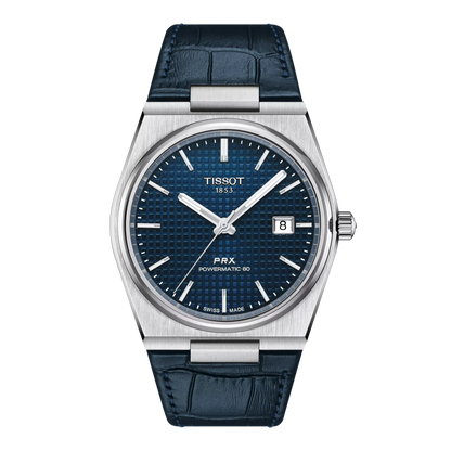 Tissot PRX Powermatic 80 Blau Leder 40mm – Ref. T137.407.16.041.00