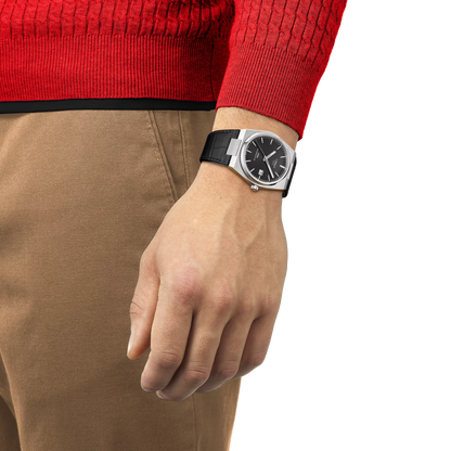 Tissot PRX Powermatic 80 Schwarz Leder 40mm – Ref. T137.407.16.051.00