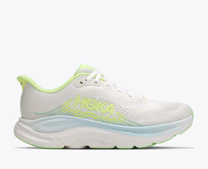 Hoka Clifton 11 Scarpa Running Donna Bianco Giallo Neon - 1176573-FYZ