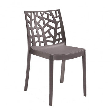 Sedia Matrix - Sedia impilabile in polipropilene con tappi antiscivolo cm 55 x 47 x 82 h