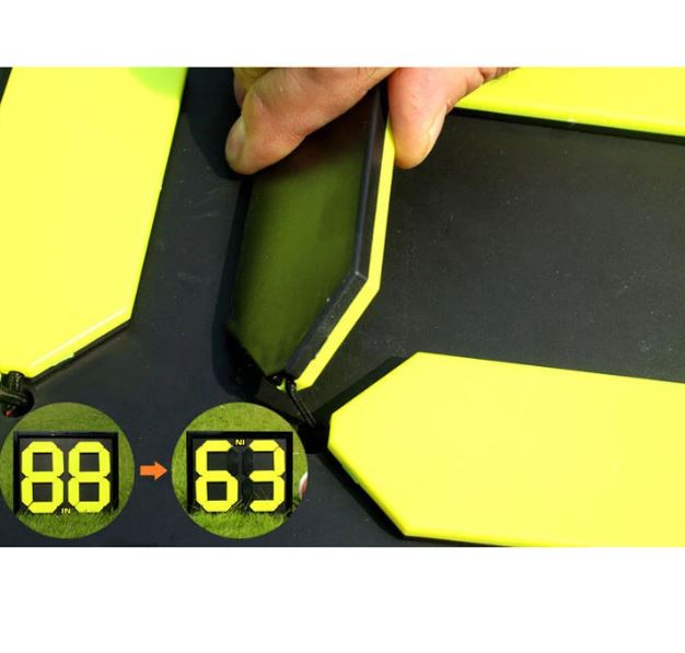 Tabellone Calcio Sport Sostituzioni Cambi Tabella Arbitro A 2 Cifre Fronte/Retro
