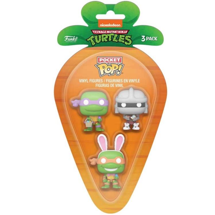 Funko Carrot Pocket Pop! Teenage Mutant Ninja Turtles Tmnt (Donatello-Shredder-Michelangelo)