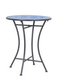 Garden table in ceramic mosaic Ø60 x 75h, treated steel