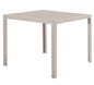 Tenerife Table 78x78x74h cm – Metal Frame and Beige Wood Effect HDPE Top