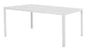 Tenerife Table 156x78x74h White Wood Effect with Metal Frame